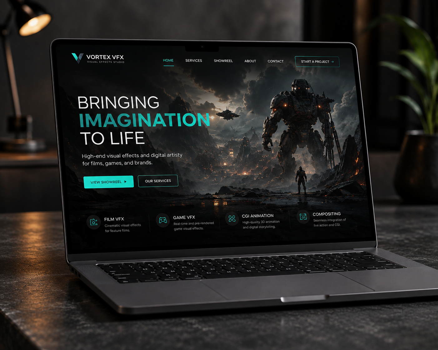 VFX Studio Landing Page